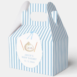 Blauw Schattig Jongens Boog Aziatische Dumpling Ba Bedankdoosjes