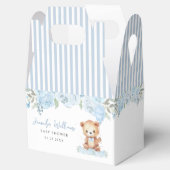Blauw schattig teddybeer baby shower snoep gunst d bedankdoosjes (Geopend)