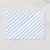 Blauw schattig teddybeer boek voor baby boy douche informatiekaartje (Achterkant)