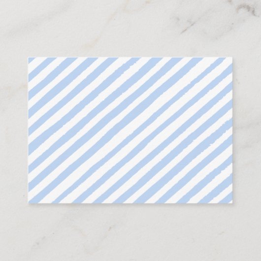 Blauw schattig teddybeer boek voor baby boy douche informatiekaartje (Achterkant)