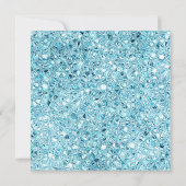 Blauw Schattige Aqeeqah- Aqiqah- Uitnodiging (Achterkant)