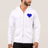 Blauw Schattige Hart Logo Hoodie (Voorkant)