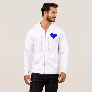 Blauw Schattige Hart Logo Hoodie