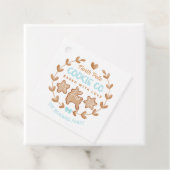 Blauw Schattige peperkoek Kerstkoekjes uitwisselin Bedankjes Labels (In situ)