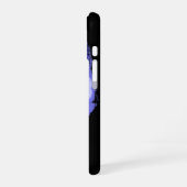 Blauw Schedel Pop Art Fantasie iPhone 16 Hoesje (Linkerkant)