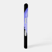 Blauw Schedel Pop Art Fantasie iPhone 16 Hoesje (Rechterkant)