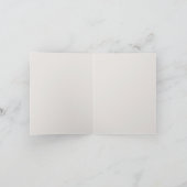 Blauw Scheeps Babybeer Persoonlijk Notitiekaartje (Binnen)