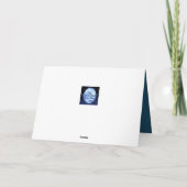 Blauw Scheepsanker Motief Kaart (Achterkant)