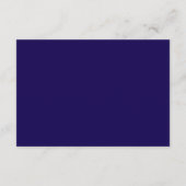 Blauw Scheepsanker Trouwreceptie Informatiekaartje (Achterkant)
