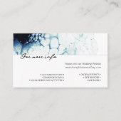 Blauw Scheepvaart Bestemming Trouwlocatie Website Informatiekaartje (Voorkant)