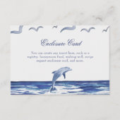 Blauw Scheepvaart Thema Bruidsfeest aan de Kust Informatiekaartje (Voorkant)