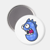 Blauw schepsel magneet (Voorkant / Achterkant)