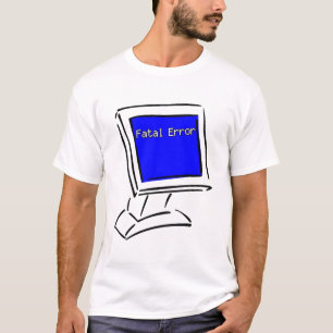 Blauw scherm t-shirt