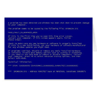 Blauw scherm van de dood