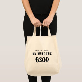 Blauw scherm van de dood - 19 juli 2024 tote bag