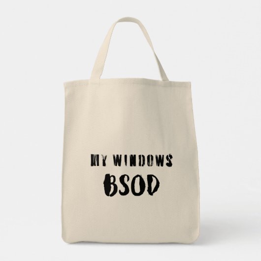 Blauw scherm van de dood - 19 juli 2024 tote bag (Achterkant)