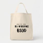Blauw scherm van de dood - 19 juli 2024 tote bag (Voorkant)