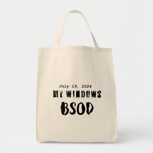 Blauw scherm van de dood - 19 juli 2024 tote bag (Voorkant)