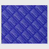 Blauw scherm van de dood cadeaupapier (Vlak)