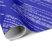 Blauw scherm van de dood cadeaupapier (Rol Hoek)
