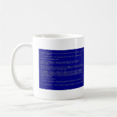 Blauw scherm van de dood koffiemok (Links)