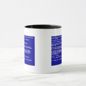 Blauw scherm van de dood mok (Midden)