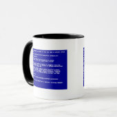 Blauw scherm van de dood mok (Voorkant links)
