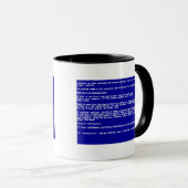 Blauw scherm van de dood mok (Voorkant rechts)