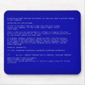 Blauw scherm van de dood muismat (Voorkant)