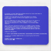 Blauw scherm van de dood muismat (Voorkant)