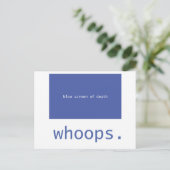 Blauw scherm van de dood - oeps! briefkaart (Staand voorkant)