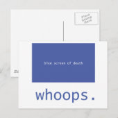 Blauw scherm van de dood - oeps! briefkaart (Voorkant / Achterkant)