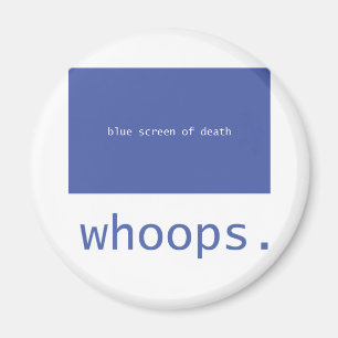 Blauw scherm van de dood - oeps! magneet