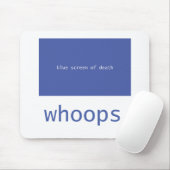 Blauw scherm van de dood - oeps! muismat (Met muis)