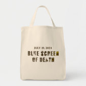 Blauw scherm van de dood_red12500-19 juli 2024 tote bag (Voorkant)