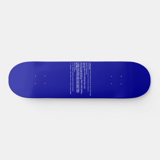 Blauw scherm van de dood skateboard (Horizontaal)