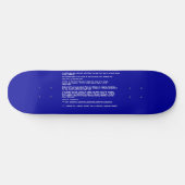 Blauw scherm van de dood skateboard (Horizontaal)