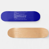 Blauw scherm van de dood skateboard (Horizontaal)