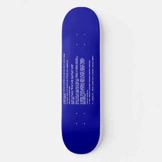 Blauw scherm van de dood skateboard (Voorkant)