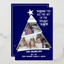 Blauw Scheve Boom Pret en Modern Foto