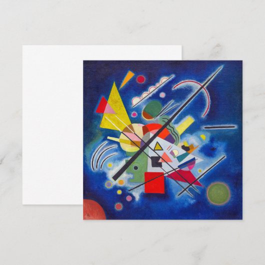 Blauw schilderen | Wassily Kandinsky | (Voorkant / Achterkant)