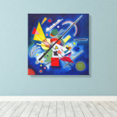 Blauw schilderen | Wassily Kandinsky | Canvas Afdruk (Insitu (Houten vloer))