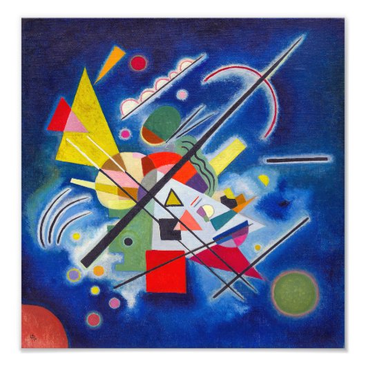 Blauw schilderen | Wassily Kandinsky | Foto Afdruk (Voorkant)