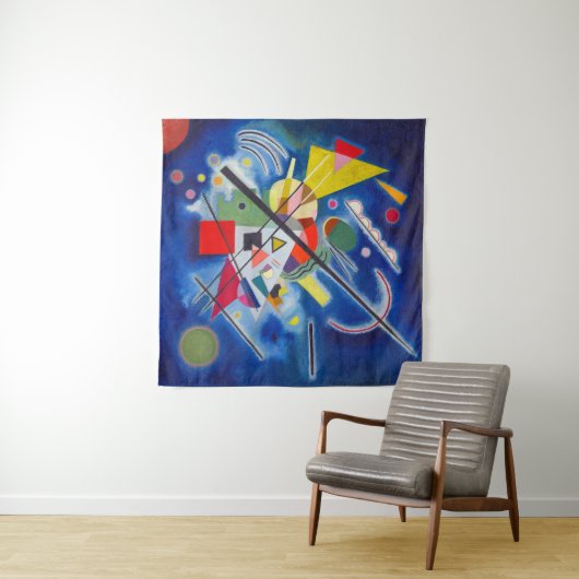 Blauw schilderen | Wassily Kandinsky | Wandkleed (In Situ (horizontaal))
