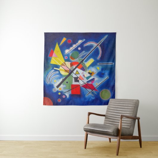 Blauw schilderen | Wassily Kandinsky | Wandkleed (In situ)