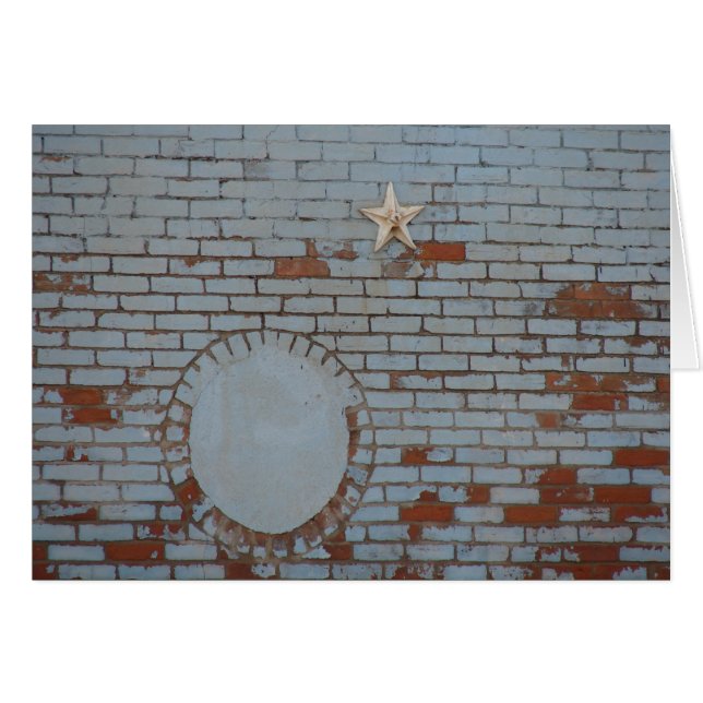 Blauw schilderij scheuren op de muur (Voorkant Horizontaal)