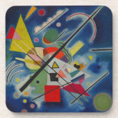 Blauw schilderij van Kandinsky Bier Onderzetter (Voorkant)