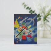 Blauw schilderij van Kandinsky Briefkaart (Staand voorkant)