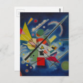 Blauw schilderij van Kandinsky Briefkaart (Voorkant / Achterkant)
