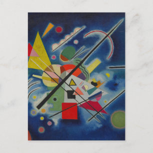 Blauw schilderij van Kandinsky Briefkaart